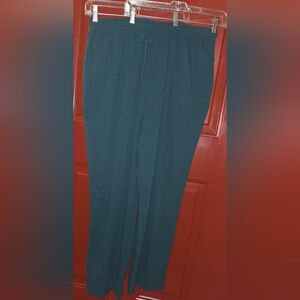 Alfred Dunner Women's Sz 22W  Elastic Waist Pull On Pants Green